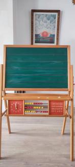Zeldzaam vintage krijtbord / schoolbord met rekenkralen, Diversen, Krijtbord, Zo goed als nieuw, Ophalen