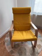 POÄNG Schommelstoel geel van gebleekt eikenfineer/Skiftebo, Ophalen, Zo goed als nieuw