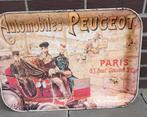 vintage dienblad : automobile Peugeot, Ophalen, Gebruikt, Rechthoekig, Metaal