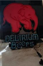 ✓DELIRIUM BEERS LIGHTBOX - VERLICHT BORD, Ophalen, Zo goed als nieuw, Reclamebord