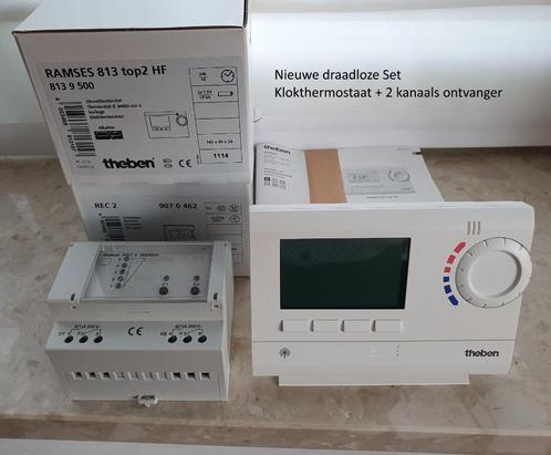 Nw Theben RF-klokthermostaat Ramses 813 + REC2 RF ontvanger, Doe-het-zelf en Bouw, Thermostaten, Nieuw, Ophalen
