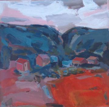 J. REYNDERS / BALOUMIER FRANCE / OLIEVERF / 65x65cm / KADER beschikbaar voor biedingen