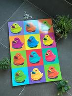 Kinsta POP Art vintage Ikea poster - Warhol style "Ducks", Huis en Inrichting, Ophalen of Verzenden, Zo goed als nieuw, Schilderij
