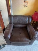 Lot de 2 fauteuils salon + sofa 2 places. En lot ou séparés, Maison & Meubles, 75 à 100 cm, Enlèvement, Utilisé, Cuir