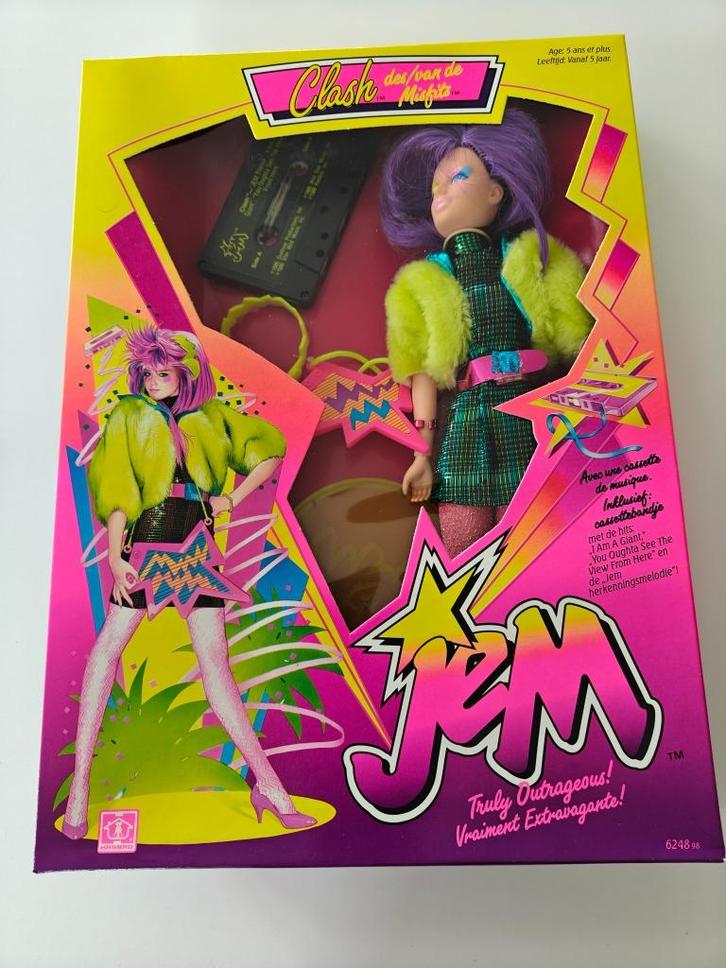 Jem and the Holograms vintage pop Clash nieuw 1986 Hasbro, Verzamelen, Poppen, Nieuw, Pop, Ophalen of Verzenden