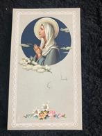 Devotie prentje FB 721 Maria biddend  6x10cm, Ophalen of Verzenden, Zo goed als nieuw, Kaart of Prent, Christendom | Katholiek