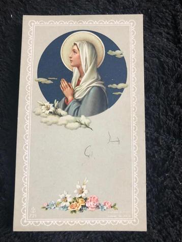 Devotie prentje FB 721 Maria biddend  6x10cm beschikbaar voor biedingen