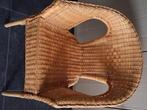 Fauteuil, kuipstoel rieten rotan bamboe boho look, Huis en Inrichting, Ophalen, Zo goed als nieuw, Riet of Rotan, Boho rotan riet
