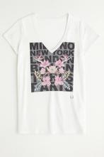 Liu Jo Jeans T-shirt met bloemenprint maat M, Maat 38/40 (M), Liu Jo, Wit, Ophalen of Verzenden
