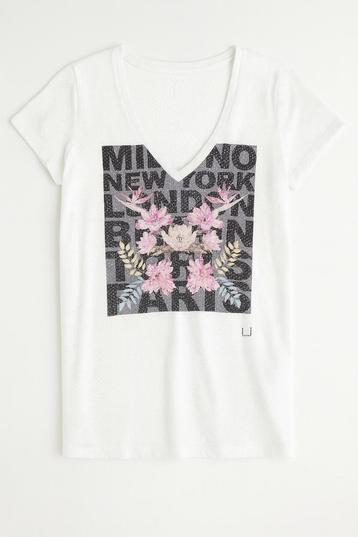 Liu Jo Jeans T-shirt met bloemenprint maat M beschikbaar voor biedingen