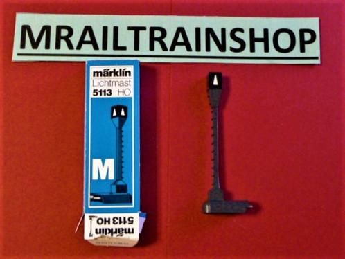 5113 MARKLIN HO-1 X LICHTMAST ONTKOPPELRAIL/MAT ECLAIRE OVP, Hobby en Vrije tijd, Modeltreinen | H0, Zo goed als nieuw, Rails