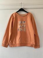 Licht oranje sweater 'summertime' - Liv+Lou - maat 134/140, Kinderen en Baby's, Gebruikt, Meisje, Trui of Vest, Ophalen of Verzenden