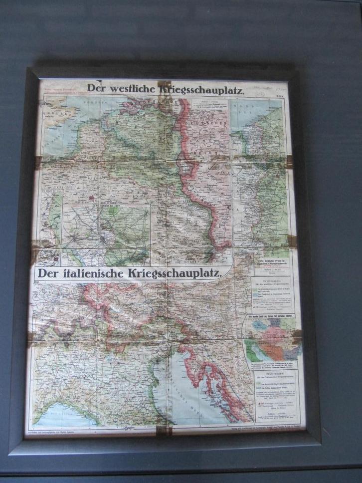 WOI - Walter Paasches Frontenkarte, Juni 1915, Verzamelen, Militaria | Algemeen, Overige soorten, Overige typen, Ophalen