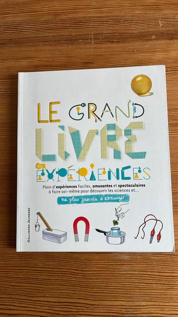 Le grand livre des experiences beschikbaar voor biedingen