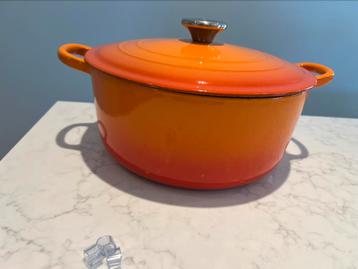 Vintage Le Creuset 26 cm Vulcanic in heel goede staat beschikbaar voor biedingen
