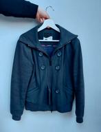 Skunkfunk damesjas - donkergrijs/blauw/zwart - maat S/M, Kleding | Dames, Jassen | Winter, Ophalen of Verzenden, Blauw