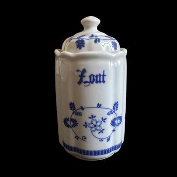 Zoutpotje met deksel - motief Saksen beschikbaar voor biedingen