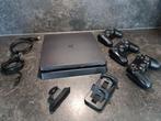 Playstation PS4 Slim 1TB + 3 controllers + oplader, Ophalen of Verzenden, Zo goed als nieuw, 1 TB, Met 3 controllers of meer