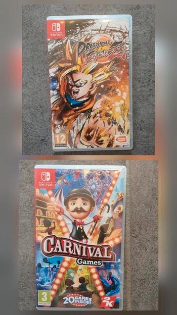 Jeu Nintendo Switch Carnival et Dragon Ball beschikbaar voor biedingen