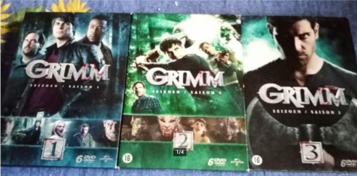 Dvd boxen - Grimm - seizoenen 1, 2 en 3 - 16+, Cd's en Dvd's, Dvd's | Tv en Series, Gebruikt, Science Fiction en Fantasy, Boxset