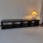 IKEA KALLAX lage kast / tv-meubel – zwart, Ophalen, 100 tot 150 cm, Zo goed als nieuw, Minder dan 100 cm