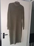 Stretchy lange winterjurk khaki col kraag XXL, Kleding | Dames, Verzenden, Maat 46/48 (XL) of groter, Zo goed als nieuw, Onder de knie