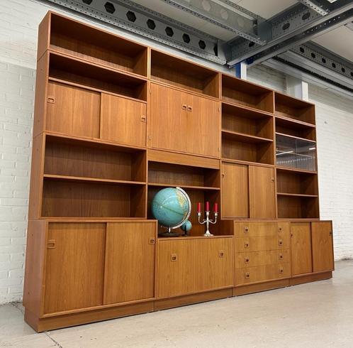 XXL modulair wandmeubel Dyrlund, Huis en Inrichting, Kasten | Wandmeubels, Teakhout, Verzenden