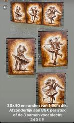 Schilderij 3 luik dansen Mk Art, Ophalen of Verzenden