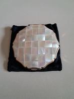 Poudrier vintage « Stratton » en nacre, Ophalen of Verzenden, Gebruikt, Gehele gezicht, Make-up