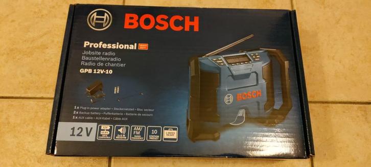 Bosch bouw radio, Audio, Tv en Foto, Radio's, Nieuw, Radio, Ophalen of Verzenden