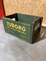 Oude Deense bierkrat van Tuborg, Gebruikt, Ophalen of Verzenden, X, X