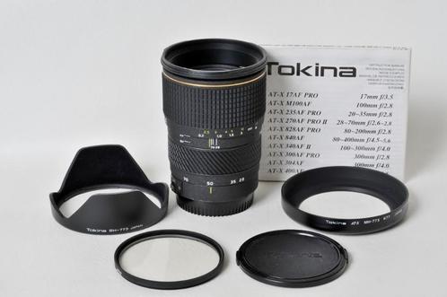 Tokina AT-X 270 AF PRO 28-70 mm f/2.6-2.8 Canon EF-vatting, Audio, Tv en Foto, Fotocamera's Analoog, Zo goed als nieuw, Spiegelreflex