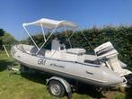 Buccanneer met 70pk Johnson motor en trailer, Watersport en Boten, Gebruikt, Elektrische start, Ophalen of Verzenden, 30 pk of meer