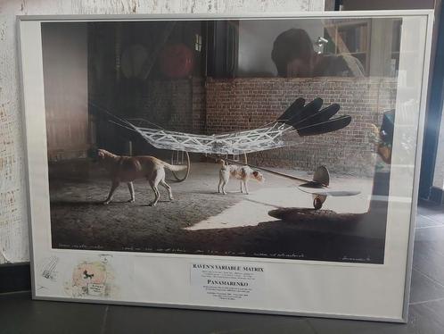 Panamarenko's "Raven's Variable Matrix" 2000 Ingekaderd, Antiek en Kunst, Kunst | Litho's en Zeefdrukken, Ophalen