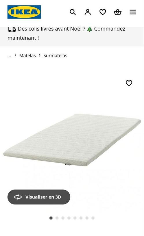 Schuimmatrasbeschermer met hoge veerkracht 5 cm (90x200 cm), Huis en Inrichting, Slaapkamer | Matrassen en Bedbodems, Zo goed als nieuw