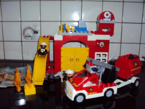 LEGO Duplo Brandweerkazerne - 6168 met sirene!!! Ding-ding-., Enfants & Bébés, Jouets | Duplo & Lego, Duplo, Enlèvement ou Envoi