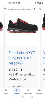 Werkschoenen elten 37-38, Ophalen, Elten, Zwart, Nieuw