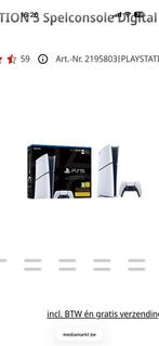 Playstation 5 digital edition volledig nieuw, Games en Spelcomputers, Ophalen, Nieuw, Playstation 5 Digital