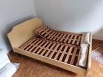 Dubbel bed (gratis), Huis en Inrichting, Slaapkamer | Bedden, Ophalen, Overige kleuren, Tweepersoons, Gele kleur - antiek