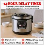 Cuiseur à riz multifonction ménager, 11 options de cuisso, Maison & Meubles, Neuf, Inox, Enlèvement ou Envoi, Plaques à induction