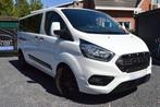 Ford Transit Custom, 2021, 74.000km, Automaat, 9 Pl+ 12m gar, Auto's, Ford, Automaat, Zwart, Zwart, Bedrijf