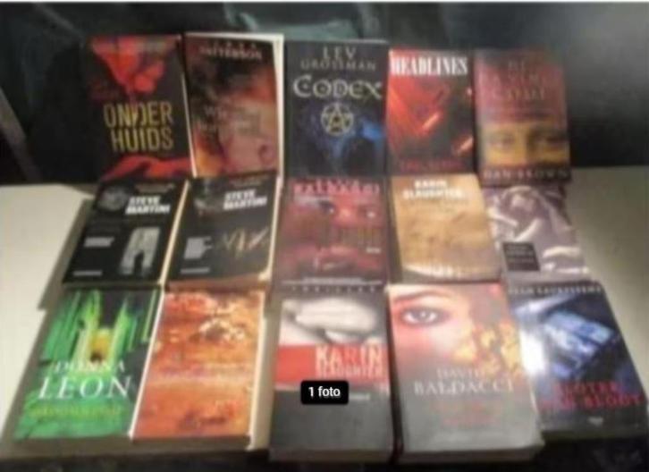 15 Prima Thriller Boeken, Boeken, Thrillers, Zo goed als nieuw, Ophalen of Verzenden