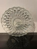 een vintage kristallen of glazen snackschaal, Enlèvement ou Envoi