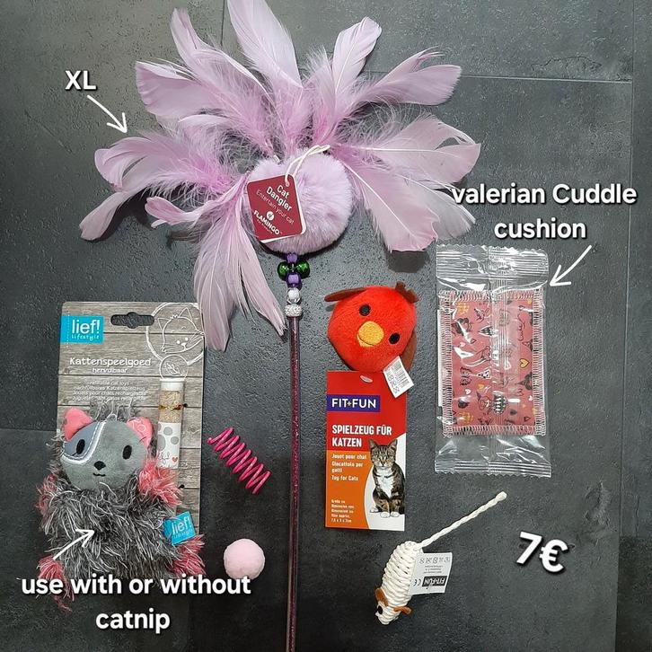 Kattenspeelgoed set nr 6, Dieren en Toebehoren, Kattenspeelgoed, Nieuw, Ophalen of Verzenden