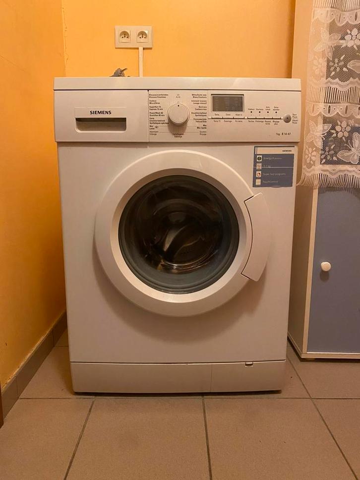 Machine à laver Siemens – 7 kg (La Louvière), Elektronische apparatuur, Wasmachines, Gebruikt, 6 tot 8 kg, Energieklasse A of zuiniger