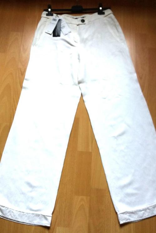 Nieuwe wijde broek Marc Cain, Kleding | Dames, Broeken en Pantalons, Nieuw, Maat 38/40 (M), Wit, Lang, Verzenden