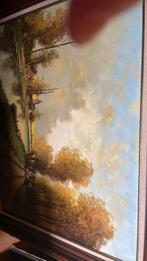 Prachtig schilderij in houten kader, Antiek en Kunst, Ophalen