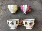 4 tasses antiques - Belgique - tasses à thé, Antiquités & Art, Curiosités & Brocante, Enlèvement ou Envoi