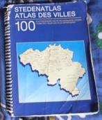 Stedenatlas 100 grootste gemeenten België + Plattegrond, Ophalen of Verzenden, Gelezen, België, Landkaart