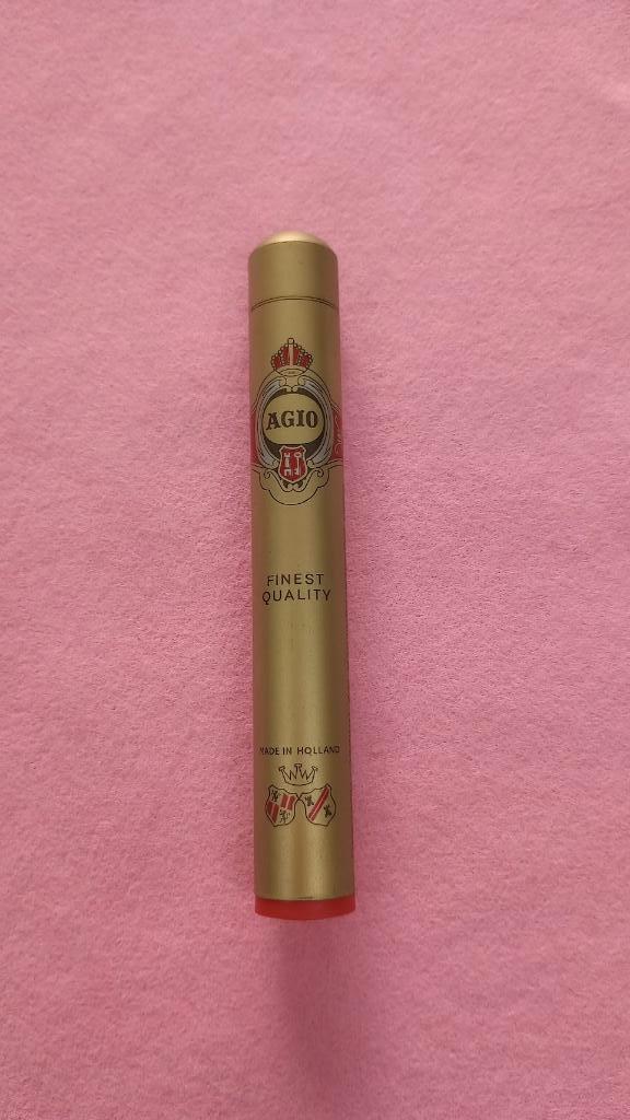 Étui à cigares vintage Agio, Collections, Articles de fumeurs, Briquets & Boîtes d'allumettes, Comme neuf, Boite à tabac ou Emballage